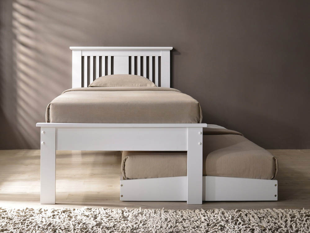 Flintshire Furniture Flintshire Halkyn 3ft Single White Wooden Guest Bed Frame