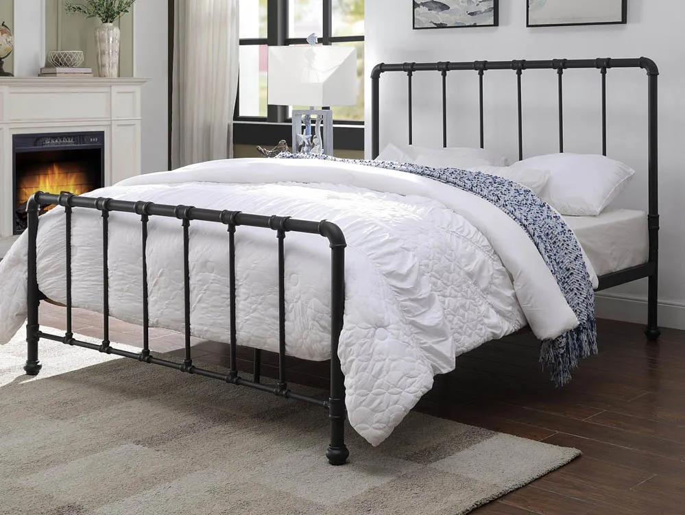 Flintshire Flintshire Kinnerton Sand Blast Black Metal Bed Frame