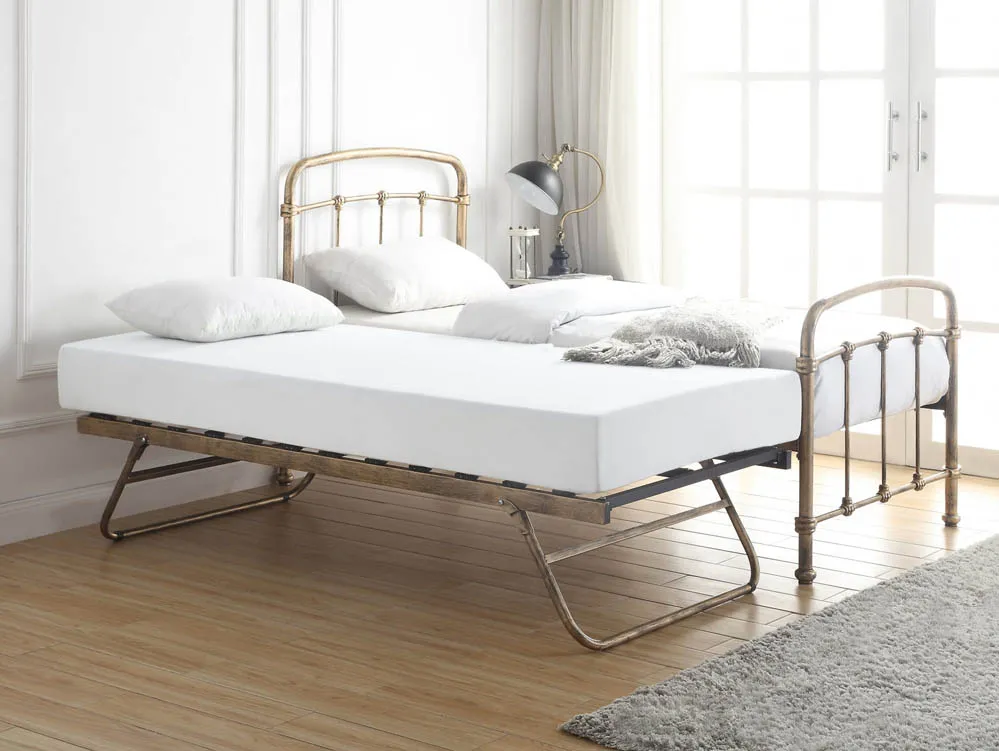 Flintshire Flintshire Mostyn Antique Bronze Metal Guest Bed Frame