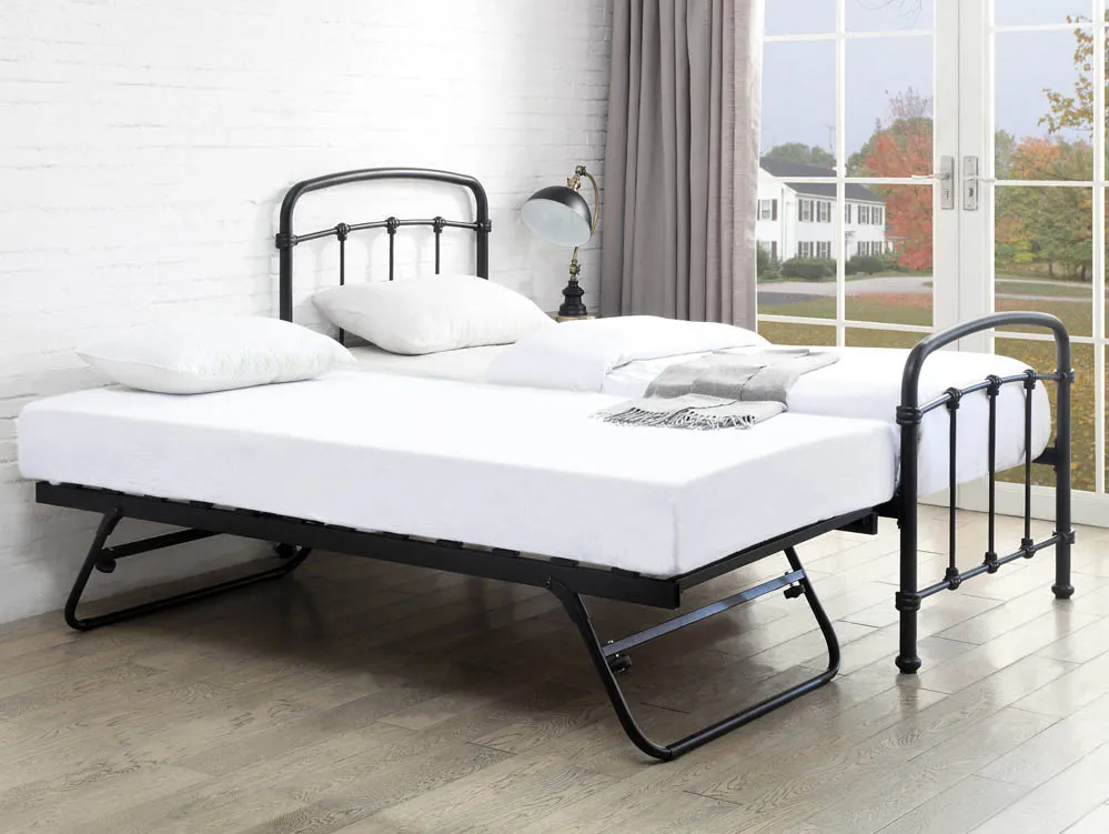 Flintshire Flintshire Mostyn Black Metal Guest Bed Frame