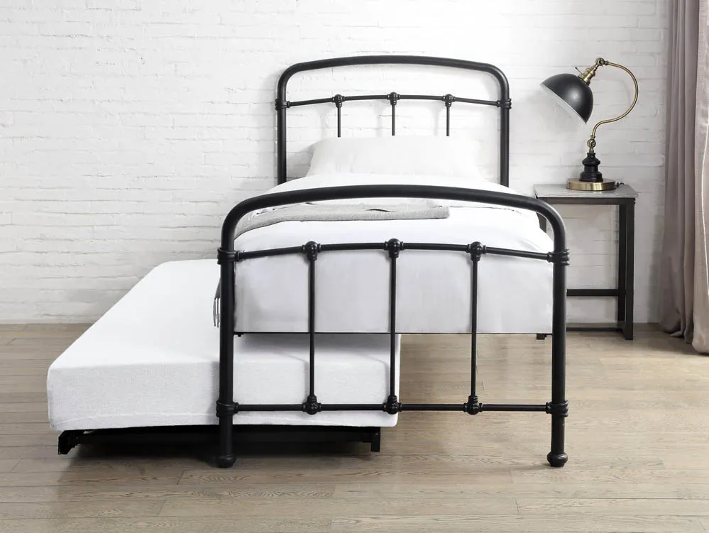 Flintshire Flintshire Mostyn Black Metal Guest Bed Frame
