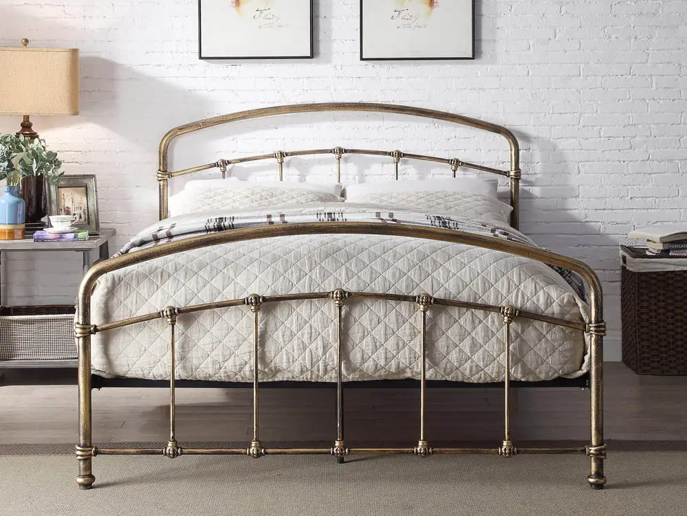 Flintshire Furniture Flintshire Mostyn 4ft6 Double Antique Bronze Metal Bed Frame