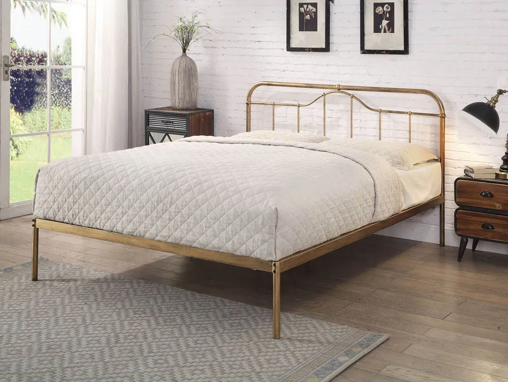 Flintshire Flintshire Oakenholt Antique Bronze Metal Bed Frame