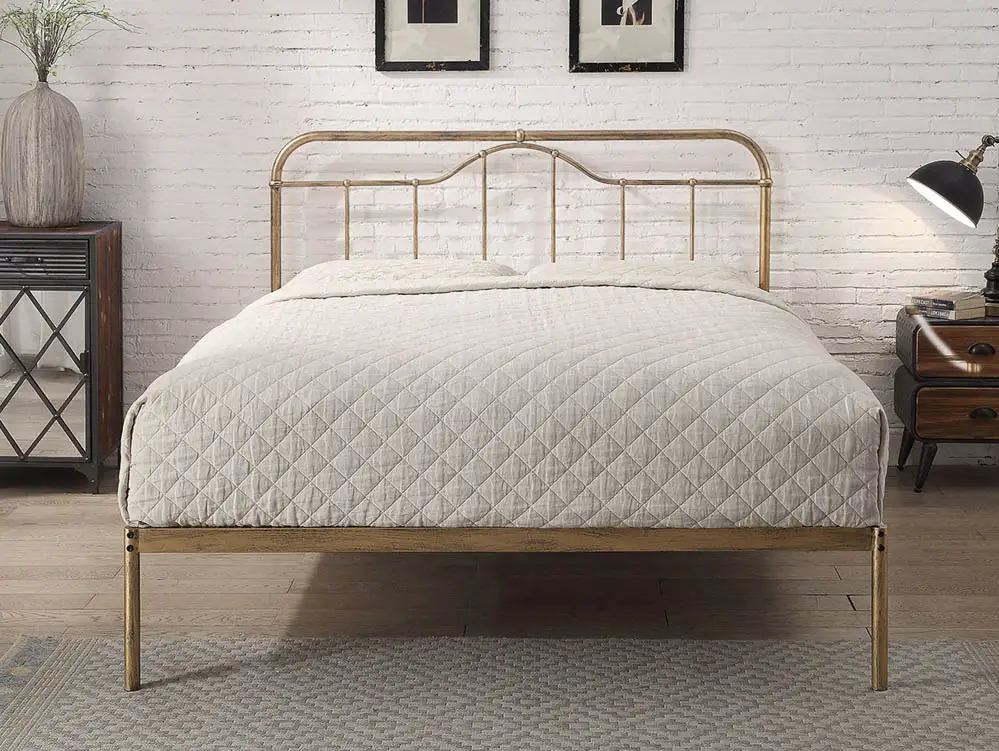 Flintshire Flintshire Oakenholt Antique Bronze Metal Bed Frame