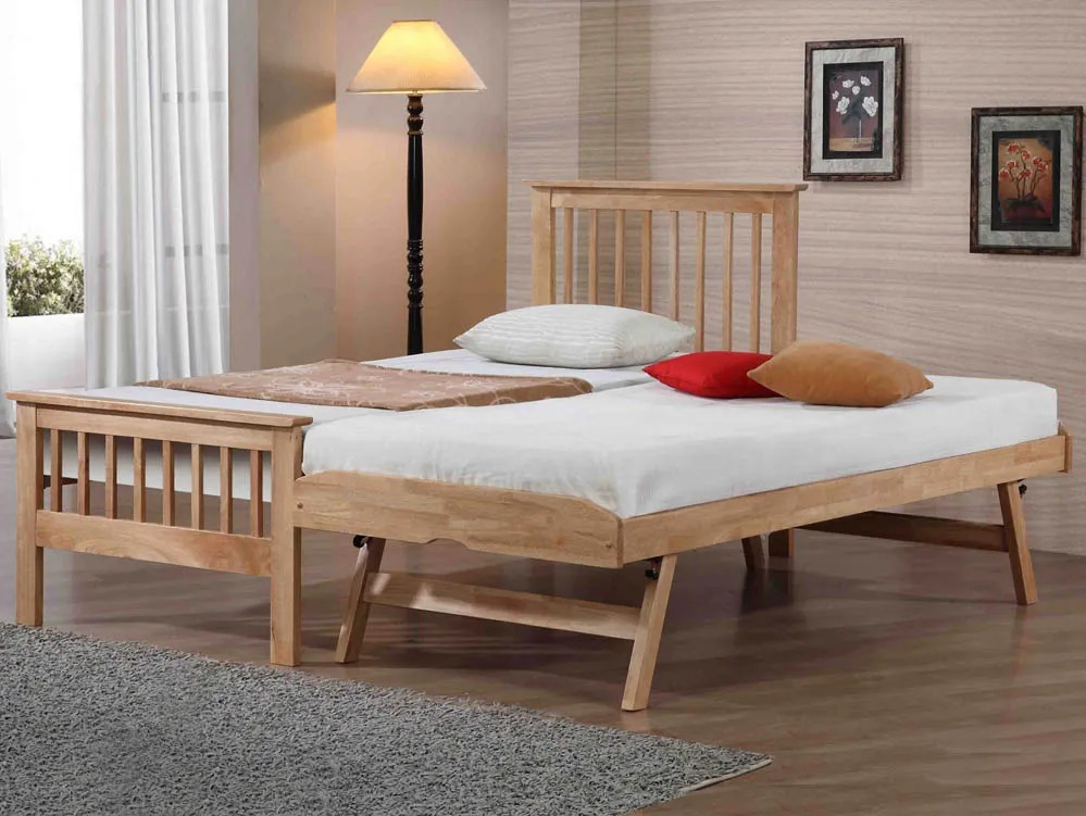 Flintshire Flintshire Pentre Oak Wooden Guest Bed Frame