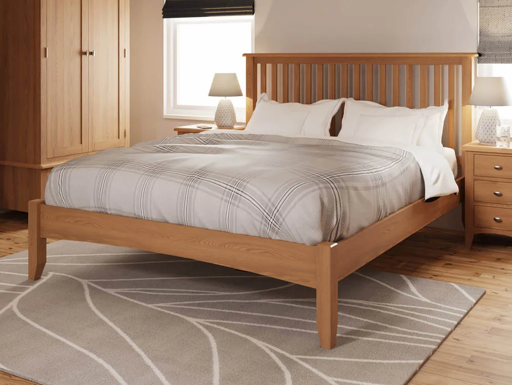 Kenmore Kenmore Dakota 5ft King Size Oak Wooden Bed Frame