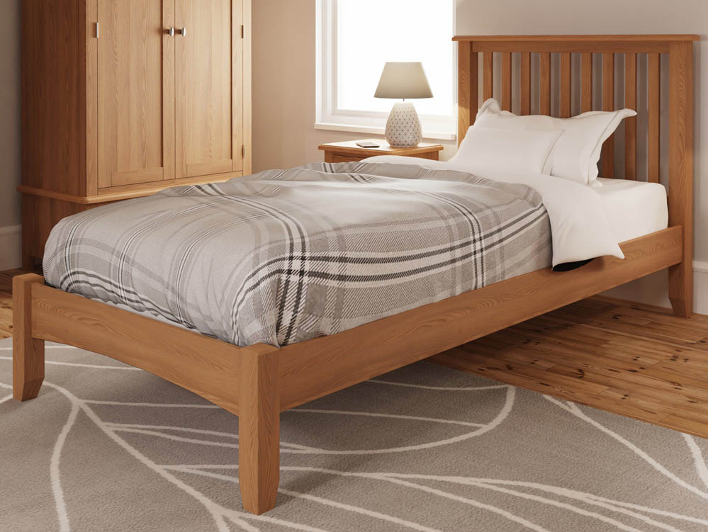 Kenmore Kenmore Dakota 3ft Single Oak Wooden Bed Frame