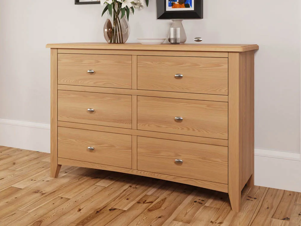 Kenmore Kenmore Dakota Oak 6 Drawer Chest of Drawers (Assembled)