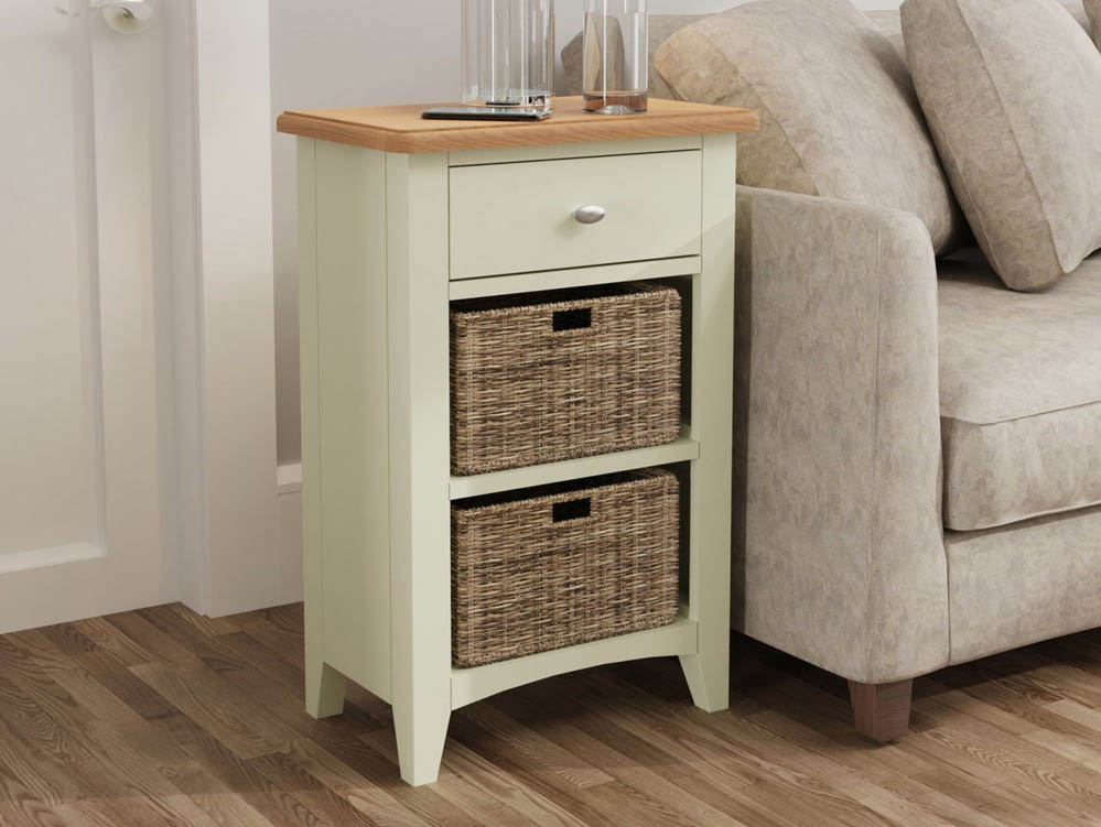 Kenmore Kenmore Patterdale White and Oak 1 Drawer Small Storage Unit (Assembled)