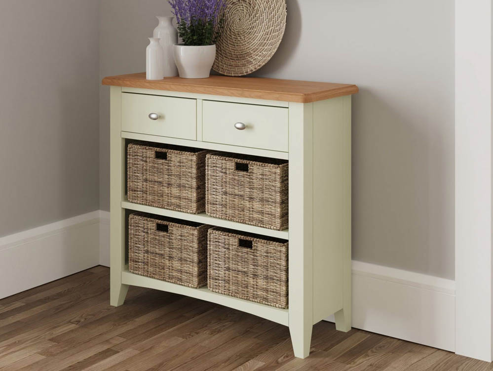Kenmore Kenmore Patterdale White and Oak 2 Drawer Compact Sideboard (Assembled)