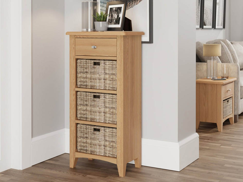 Kenmore Kenmore Dakota Oak 1 Drawer Tall Storage Unit (Assembled)
