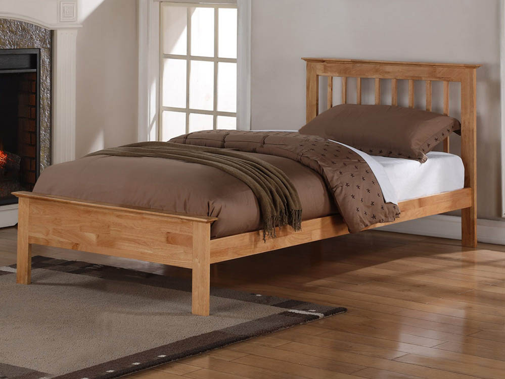 Flintshire Furniture Flintshire Pentre 3ft Single Oak Wooden Bed Frame