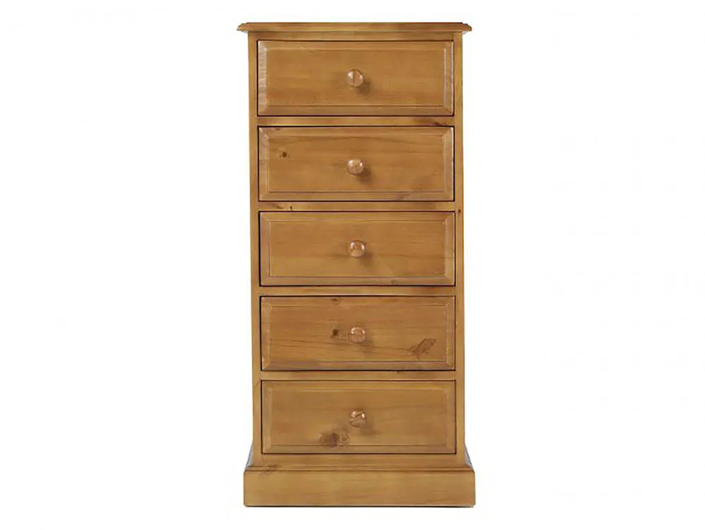 Archers Archers Berwick 5 Drawer Tall Narrow Pine Wooden Chest of Drawers (Assembled)