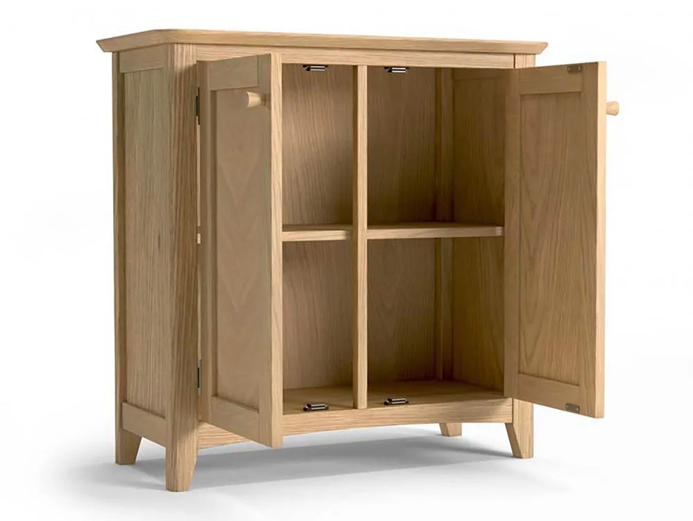 Archers Archers Oslo 2 Door Light Oak Compact Wooden Sideboard (Assembled)