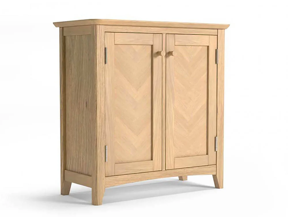 Archers Archers Oslo 2 Door Light Oak Compact Wooden Sideboard (Assembled)