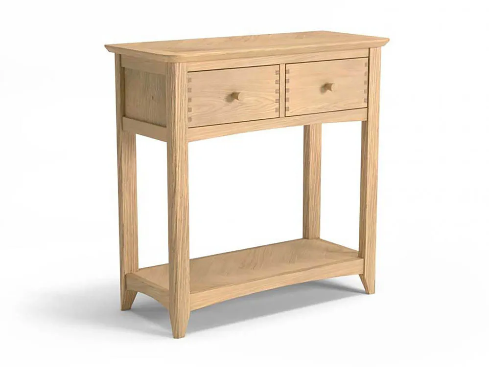 Archers Archers Oslo 2 Drawer Light Oak Wooden Console Table (Assembled)