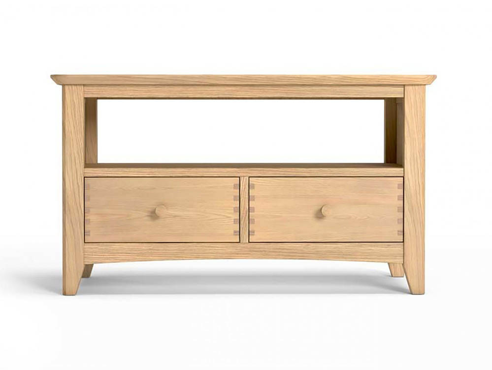 Archers Archers Oslo 2 Drawer Light Oak Wooden TV Cabinet (Assembled)