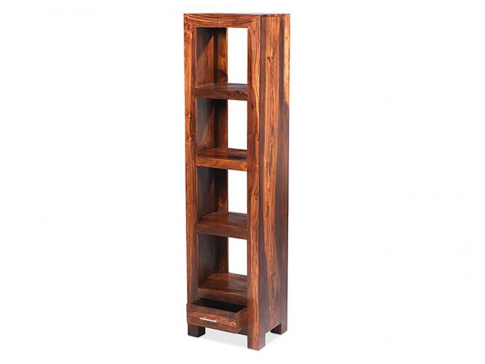 Archers Archers Santa Clara 1 Drawer Acacia Tall Narrow Wooden Bookcase (Assembled)