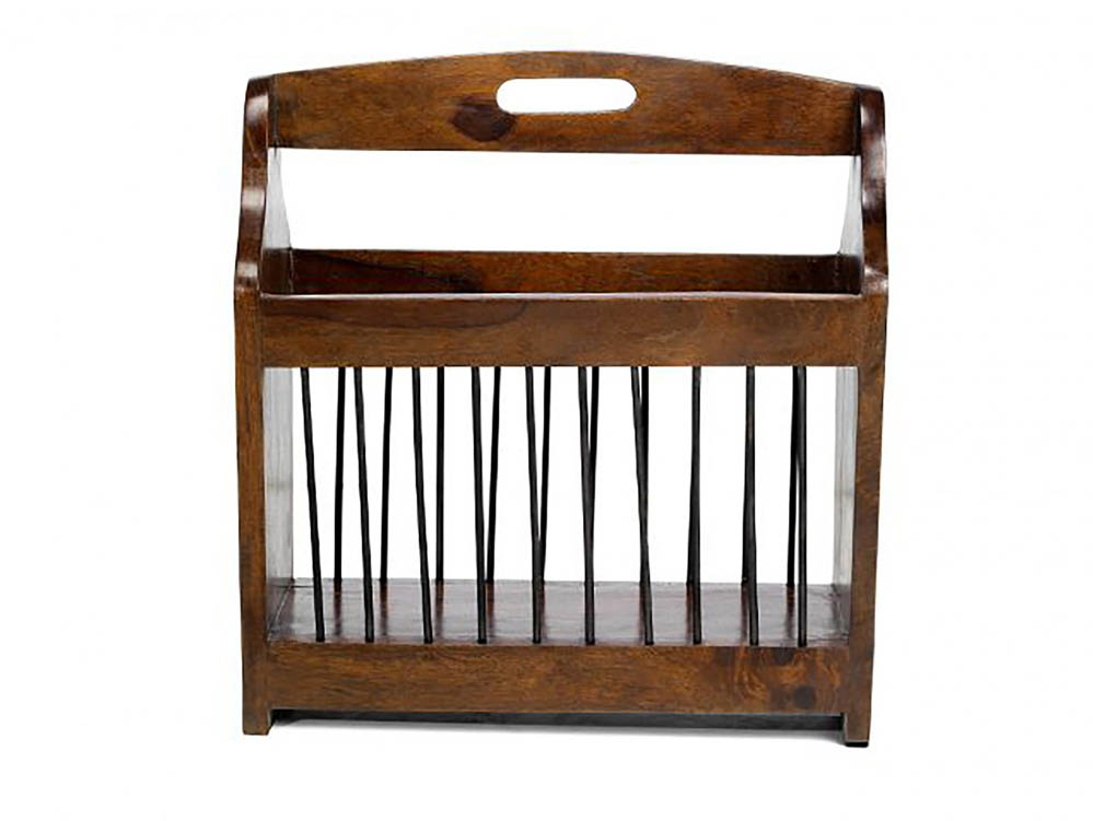 Archers Archers Santa Clara Acacia Wooden Magazine Rack (Flat Packed)