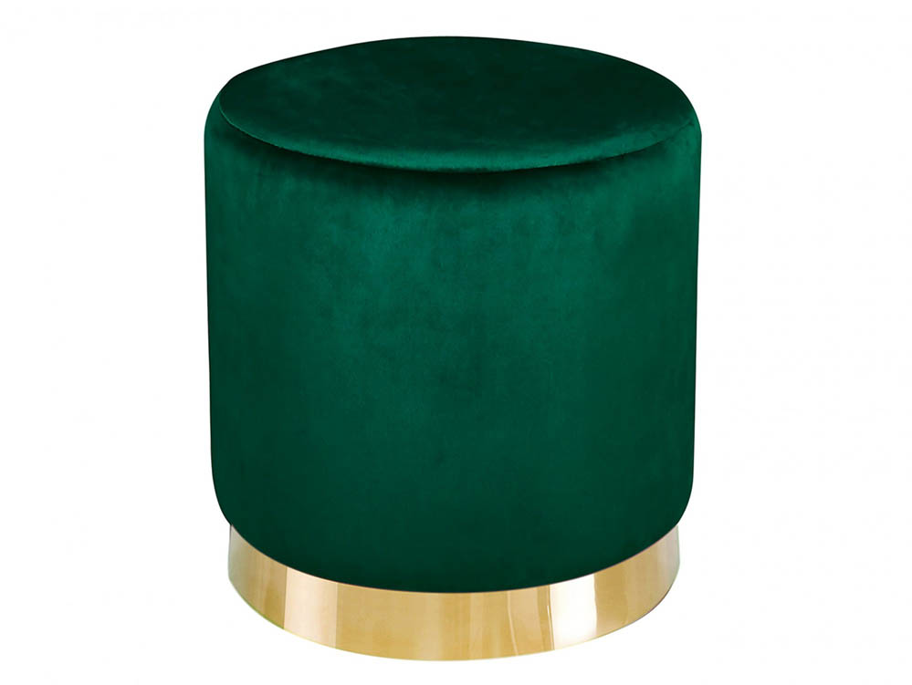 LPD LPD Lara Forest Green Upholstered Fabric Bedroom Stool