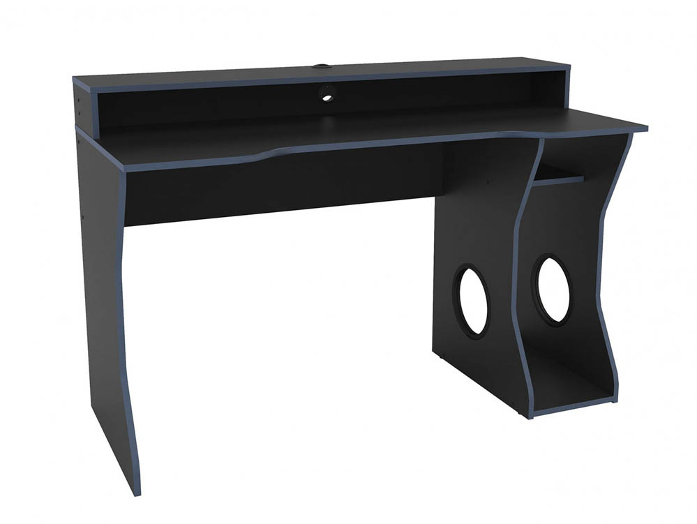 Birlea Birlea Enzo Black and Blue Gaming Computer Desk