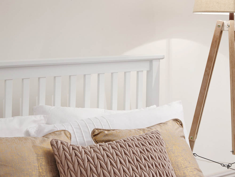 GFW GFW Como 5ft King Size White Wooden Ottoman Bed Frame