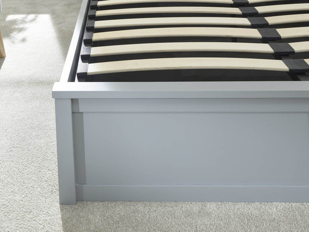 GFW GFW Como 4ft6 Double Grey Wooden Ottoman Bed Frame
