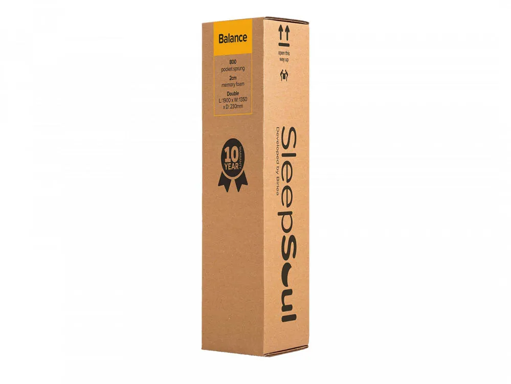 SleepSoul SleepSoul Balance Memory Pocket 800 3ft Single Mattress in a Box