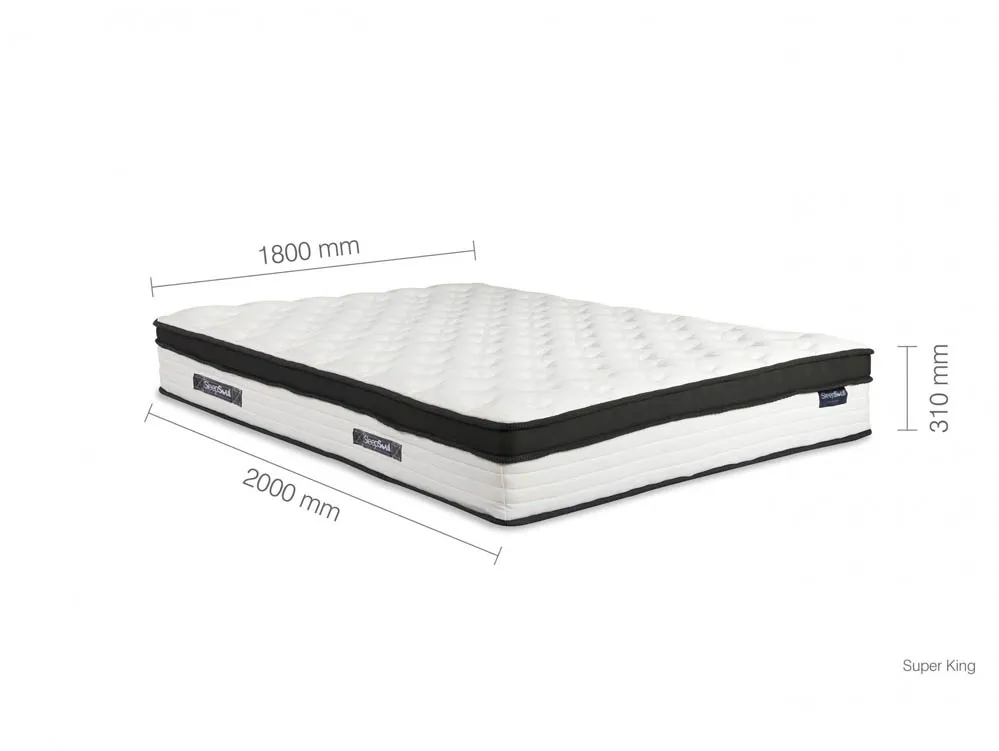 SleepSoul SleepSoul Cloud Memory Pocket 800 6ft Super King Size Mattress in a Box