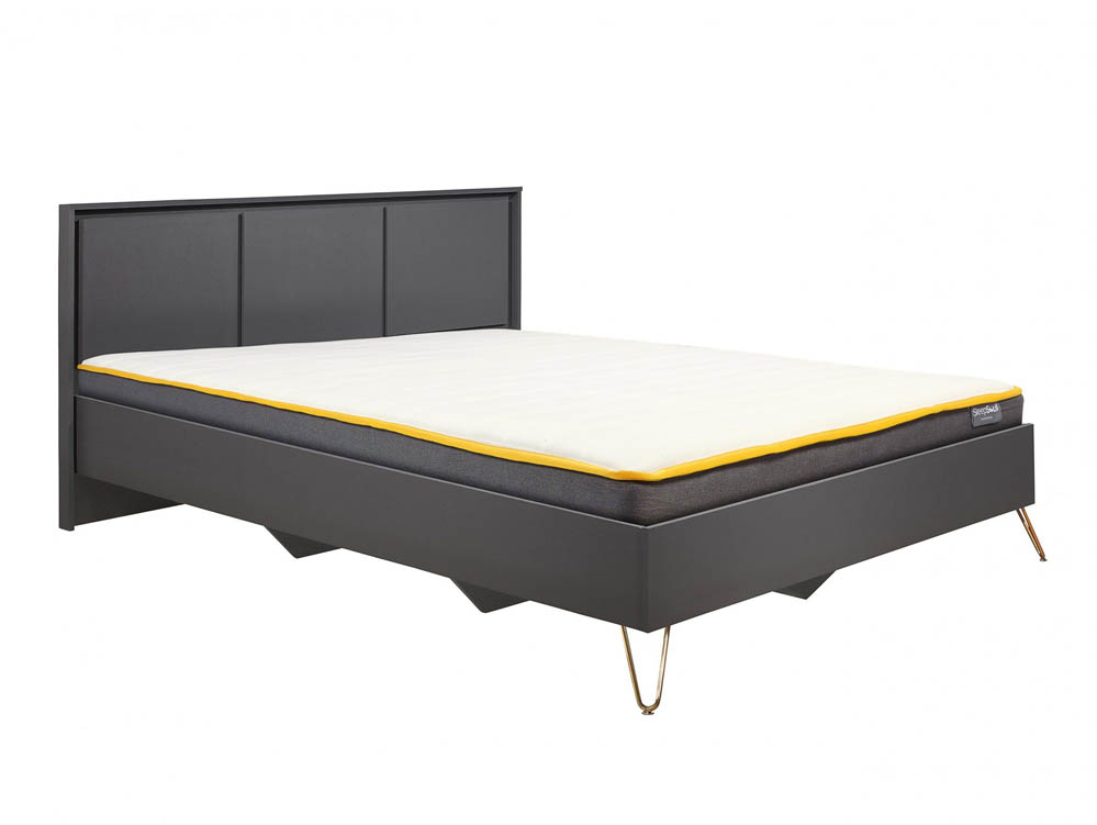 Birlea Birlea Arlo 4ft6 Double Charcoal Wooden Bed Frame