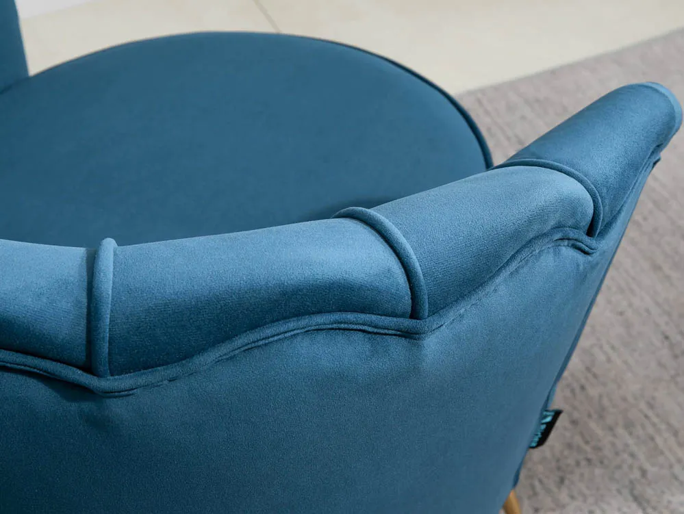 Birlea Furniture & Beds Birlea Ariel Blue Fabric Chair