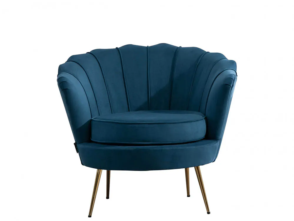 Birlea Furniture & Beds Birlea Ariel Blue Fabric Chair