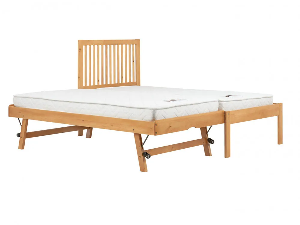 Birlea Furniture & Beds Birlea Buxton 3ft Single Honey Pine Wooden Trundle Bed