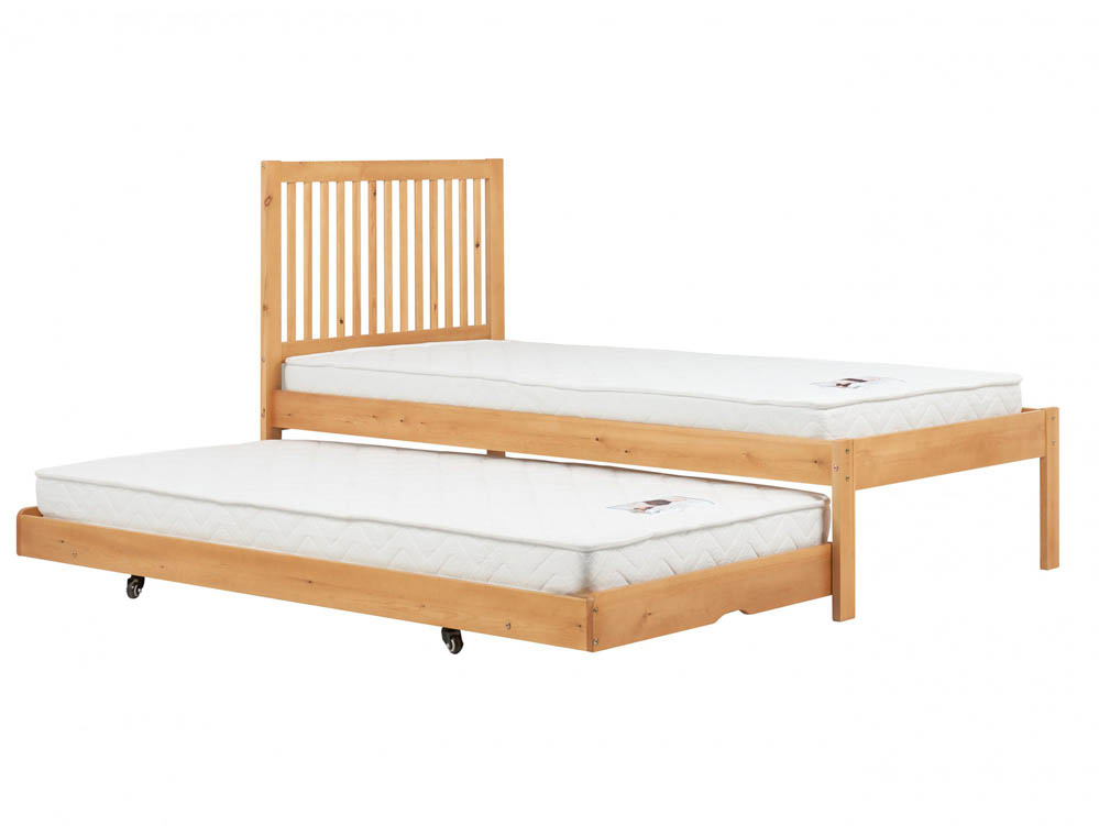 Birlea Birlea Buxton 3ft Single Honey Pine Wooden Trundle Bed