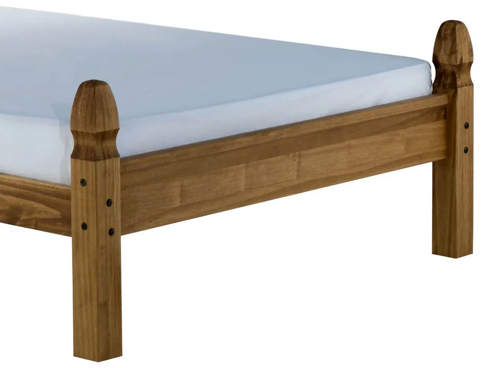 Birlea Furniture & Beds Birlea Corona 3ft Single Waxed Pine Wooden Bed Frame (Low Footend)