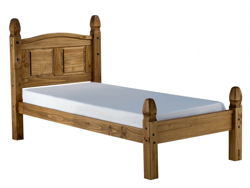 Birlea Birlea Corona 3ft Single Waxed Pine Wooden Bed Frame (Low Footend)