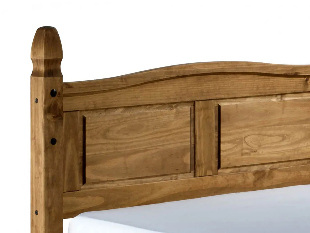 Birlea Furniture & Beds Birlea Corona 4ft Small Double Waxed Pine Wooden Bed Frame (Low Footend)