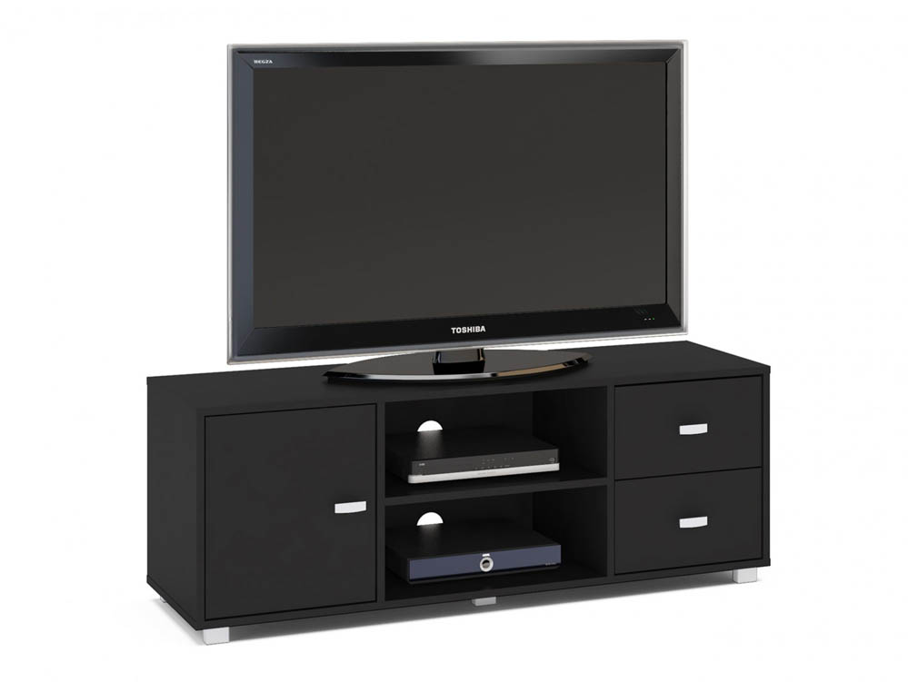 Birlea Birlea Covent Black High Gloss TV Unit (Flat Packed)