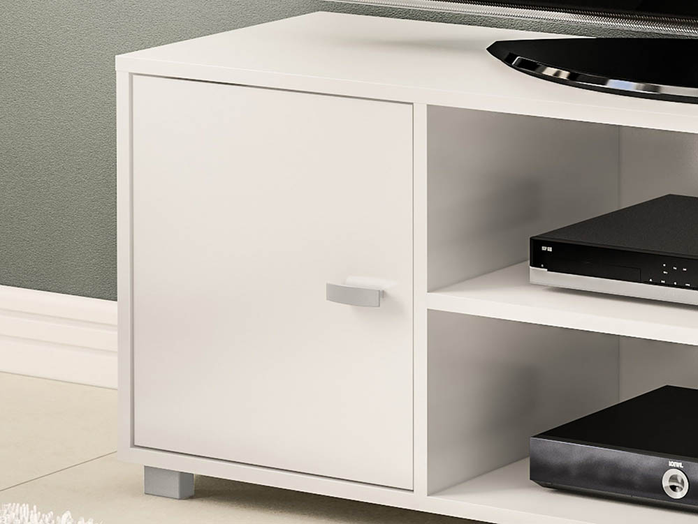 Birlea Birlea Covent White High Gloss TV Unit (Flat Packed)