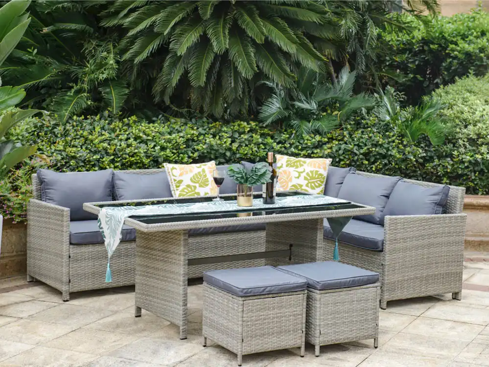 Ideal Products Ideal Products Nevada 5 Piece Rattan Corner Sofa Set