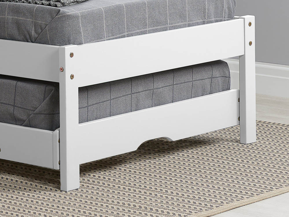 Birlea Birlea Buxton 3ft Single White Wooden Trundle Bed