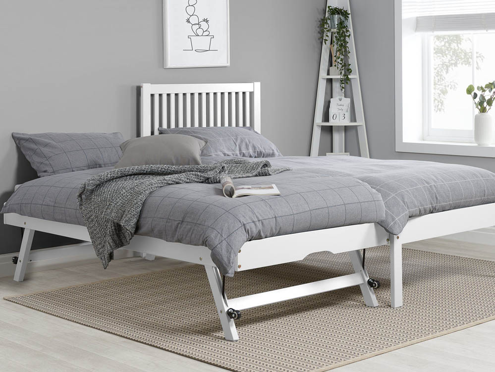 Birlea Birlea Buxton 3ft Single White Wooden Trundle Bed