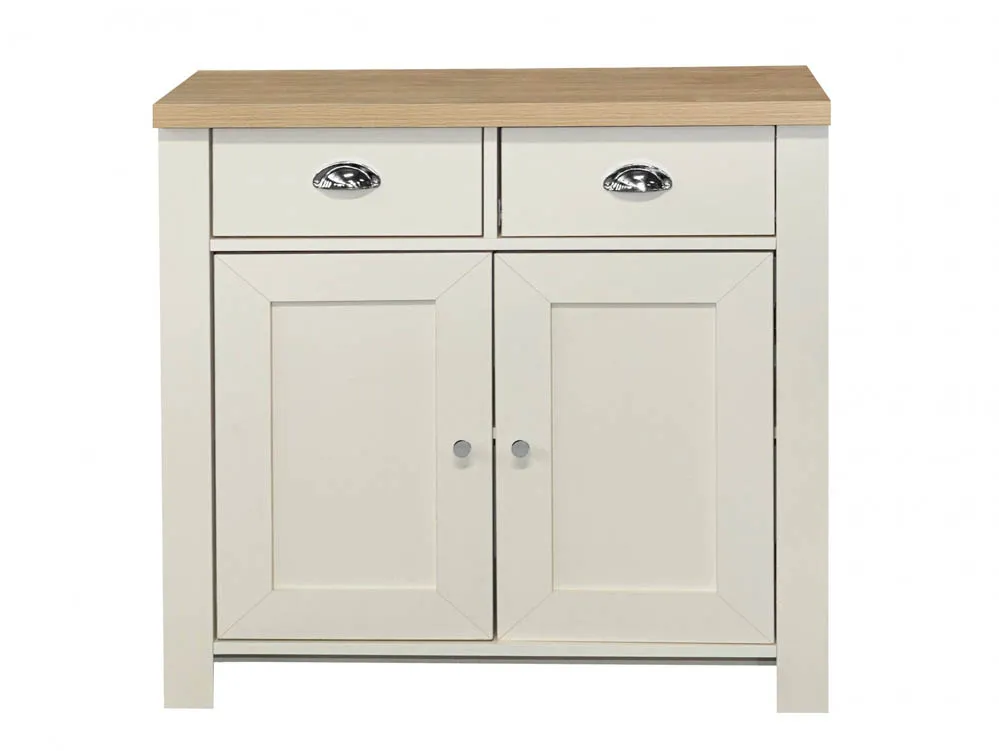 Birlea Birlea Highgate Cream and Oak Effect 2 Door 2 Drawer Sideboard