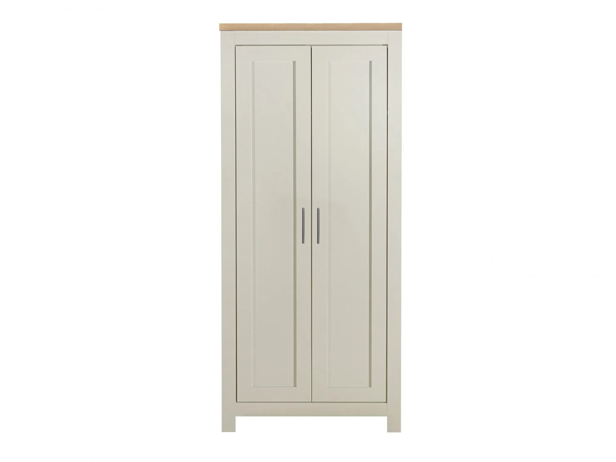 Birlea Birlea Highgate Cream and Oak Effect 2 Door Wardrobe