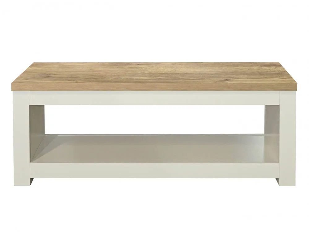 Birlea Birlea Highgate Cream and Oak Effect Coffee Table