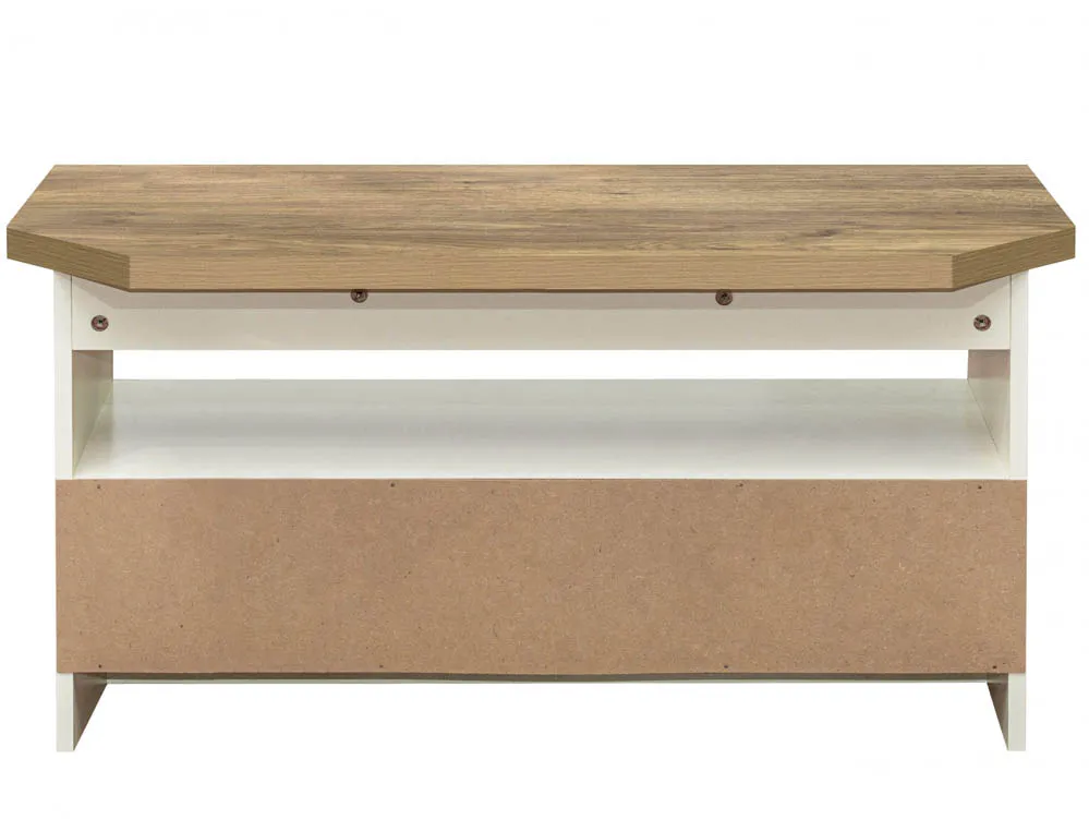 Birlea Birlea Highgate Cream and Oak Effect Corner TV Unit