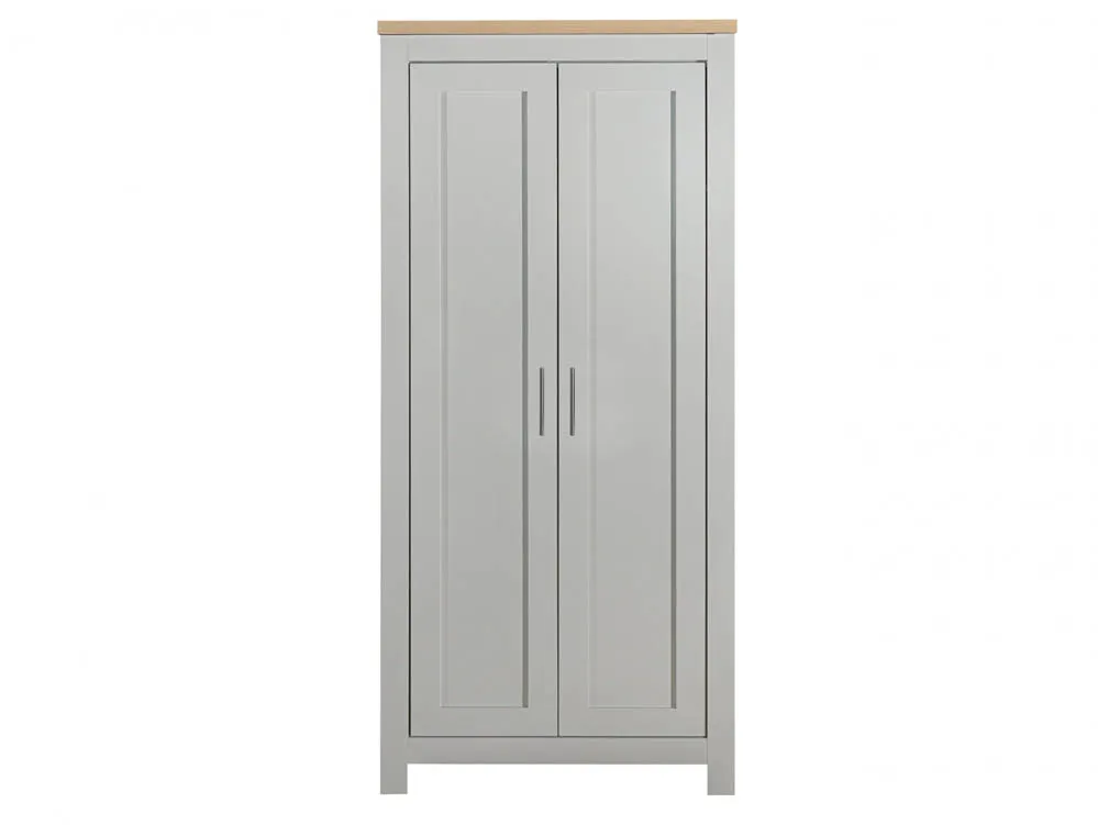 Birlea Birlea Highgate Grey and Oak Effect 2 Door Wardrobe