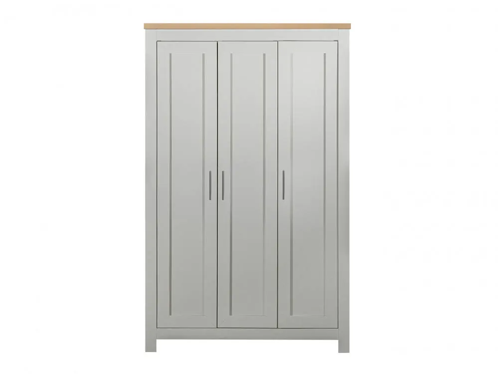 Birlea Birlea Highgate Grey and Oak Effect 3 Door Wardrobe