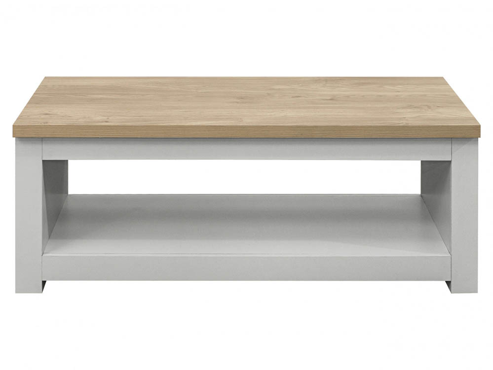 Birlea Birlea Highgate Grey and Oak Effect Coffee Table (Flat Packed)
