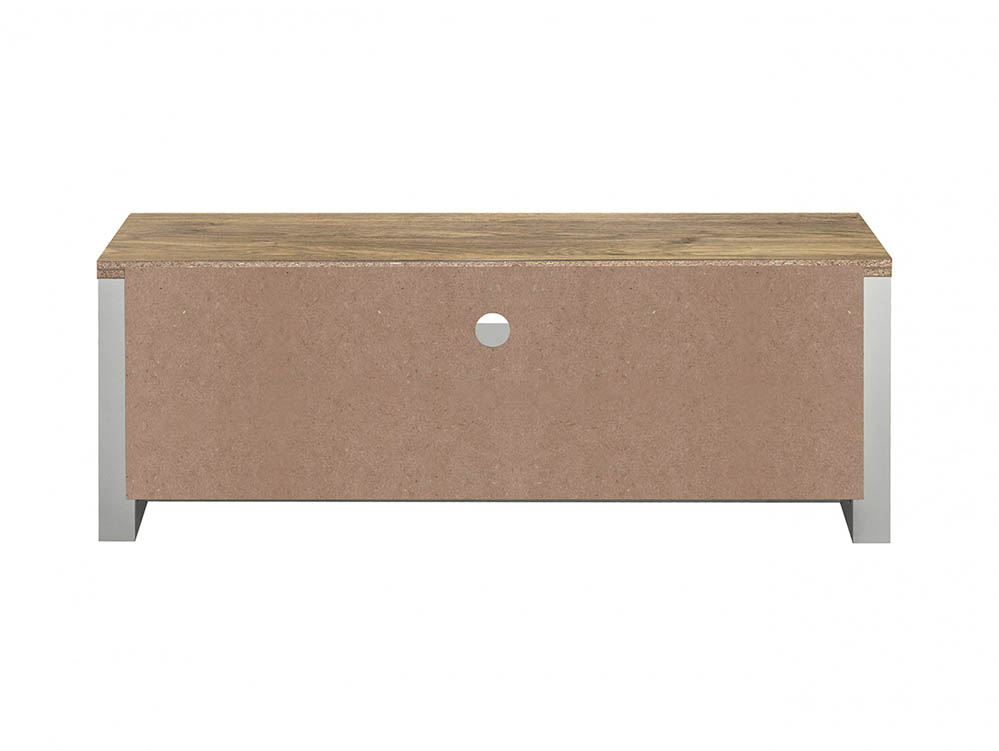 Birlea Birlea Highgate Grey and Oak Effect Large TV Unit (Flat Packed)